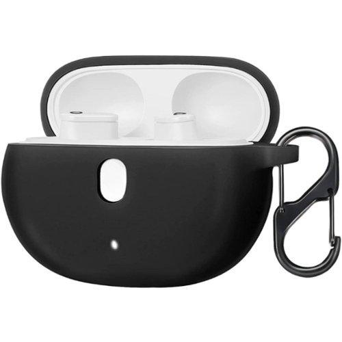 Stock Preferred - New Silicone Protective Case Cover Skin for Beats Studio Buds Earphones Keychain - Black-Front_Standard 