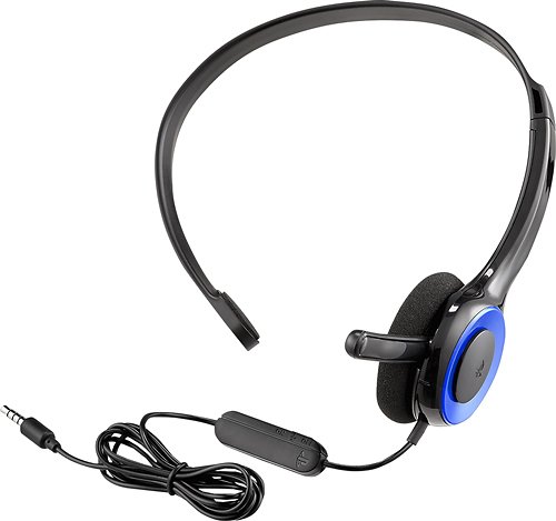  Rocketfish™ - Gaming Chat Headset for PlayStation 4 - Black