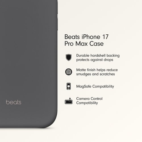 Beats iPhone 17 Pro Max Case with MagSafe and Camera Control - Granite Gray WORLDWIDE DELIVERY