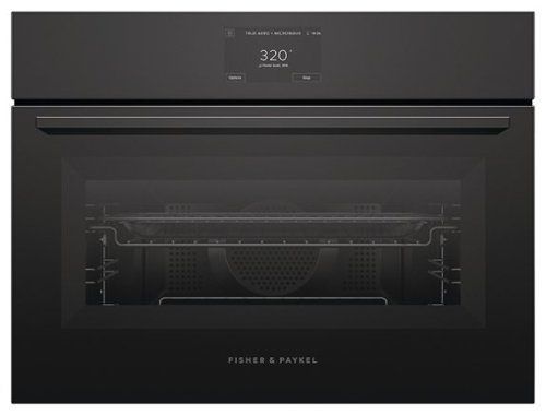 Fisher & Paykel - 24" 1.7 Cu Ft Built-in Convection Speed Oven, 5" Touchscreen - Compact - Minimal - Black