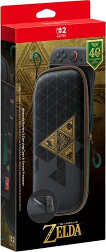 Nintendo - Switch 2 Carrying Case and Screen Protector – The Legend of Zelda – 40th Anniversary Edition - Multi