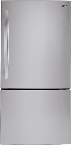  LG - 23.8 Cu. Ft. Bottom-Freezer Refrigerator - Stainless Steel
