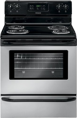  Frigidaire - 5.3 Cu. Ft. Self-Cleaning Freestanding Electric Range - Stainless/Stainless look