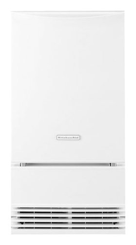 KitchenAid - 18" 51-Lb. Built-In Icemaker - White-Front_Standard 