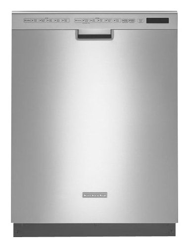  KitchenAid - Architect Series II 24&quot; Front Control Tall Tub Built-In Dishwasher with Stainless Steel Tub - Stainless steel