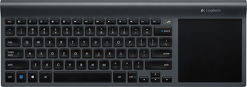  Logitech - Wireless All-In-One Keyboard - Black