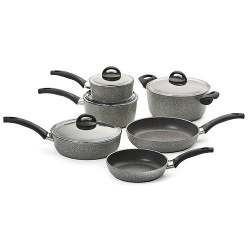Ballarini - Parma Forged Aluminum 10-pc Nonstick Cookware Set - Grey
