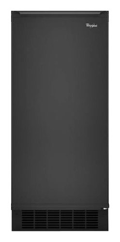 Whirlpool - Gold 15" 50-Lb. Built-In Icemaker - Black on black-Front_Standard 