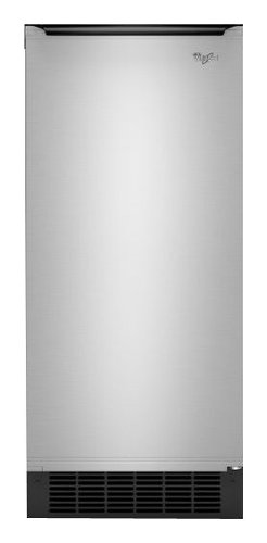  Whirlpool - Gold 15&quot; 50-Lb. Built-In Icemaker - Stainless steel