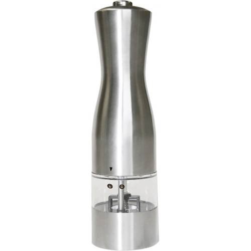  iTouchless - EZ Hold Electronic Salt or Pepper Mill/Grinder - Stainless-Steel