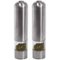 iTouchless - Automatic Electric Salt and Pepper Grinder Set, 2 Count, Stainless Steel, Adjustable Coarseness, LED Guide Light - Stainless-Steel-Angle_Standard