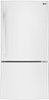 LG - 23.8 Cu. Ft. Bottom-Freezer Refrigerator - White-Front_Standard