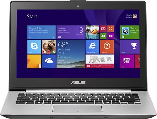  ASUS - VivoBook 13.3&quot; Touch-Screen Laptop - Intel Core i5 - 4GB Memory - 500GB Hard Drive - Black/Silver