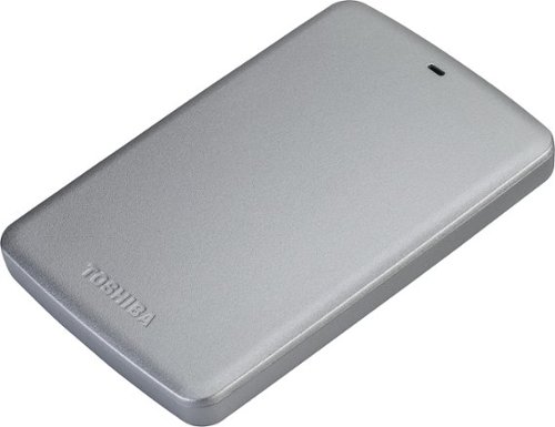 Toshiba - Canvio Basics 500GB External USB 3.0 Portable Hard Drive - Silver-Angle_Standard 