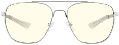 GUNNAR Mustang Computer Glasses with Blue Light Reduction, Clear Lenses - Chrome WORLDWIDE DELIVERY