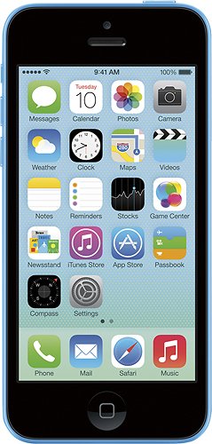  Apple - iPhone® 5c 16GB - Blue (AT&amp;T)