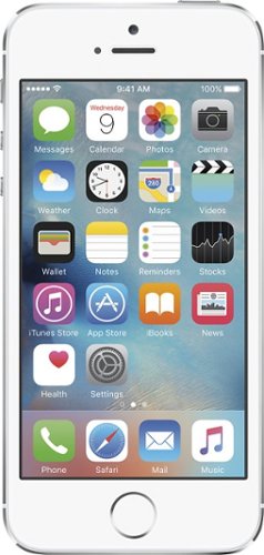 Apple - iPhone® 5s 64GB - Silver (Sprint)-Front_Standard 