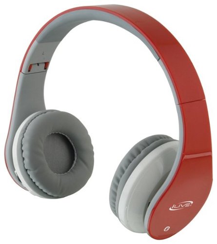  iLive - On-Ear Wireless Headphones - Red