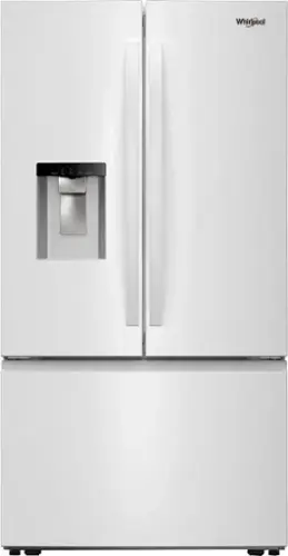 Front. Whirlpool - 29.58 cu. ft. French Door Bottom Freezer Refrigerator with More space with Family-Sized Capacity - White.