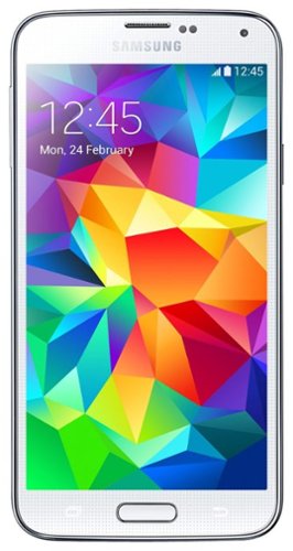  Samsung - Galaxy S 5 4G AT&amp;T Branded Cell Phone (Unlocked) - Shimmery White