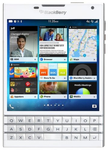  BlackBerry - Passport 4G Cell Phone (Unlocked) - White
