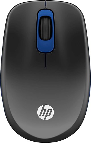  HP - Wireless Optical Mouse - Black/Blue