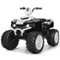 Gymax - 12V Electric Kids Ride On Car ATV 4-Wheeler Quad w/ Music LED Light - White-Front_Standard
