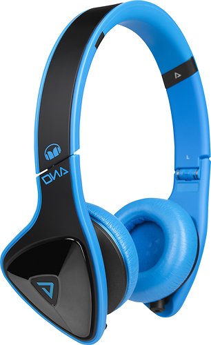 Monster - DNA On-Ear Headphones - Black/Laser Blue-Angle_Standard 