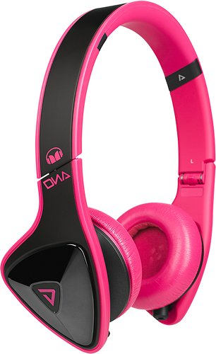 Monster - DNA On-Ear Headphones - Black/Laser Pink-Angle_Standard 