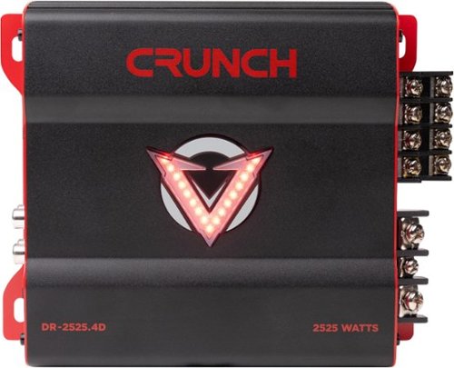 Crunch V-DRIVE 2525W 4-Channel Car Audio Amplifier - Black GLOBAL SHIPPING