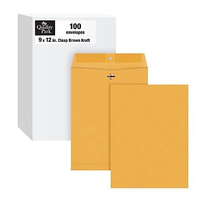 Quality Park Clasp & Moistenable Glue Kraft Catalog Envelopes, 9