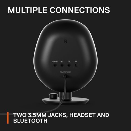 SteelSeries Arena 3 Bluetooth Gaming Speakers with Polished 4 Drivers (2-Piece) - Black GLOBAL SHIPPING