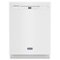 Maytag - 24" Front Control Built-In Dishwasher with Stainless Steel Tub, Dual Power Filtration, 50 dBA - White-Front_Standard 