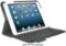 Logitech - Ultrathin Keyboard Folio Case for Apple® iPad® mini, iPad mini 2 and iPad mini 3 - Matte Gray-Front_Standard
