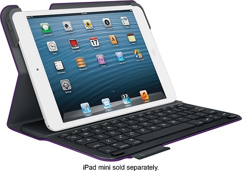  Logitech - Ultrathin Keyboard Folio Case for Apple® iPad® mini, iPad mini 2 and iPad mini 3 - Matte Purple