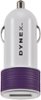 Dynex™ - USB Vehicle Charger - Purple-Front_Standard