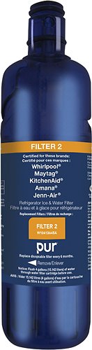  Whirlpool - FILTER2 PuR Water Filter for Select Whirlpool, Maytag, Amana, JennAir and KitchenAid Refrigerators