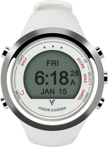  Voice Caddie - T1 Hybrid Golf GPS Watch - White
