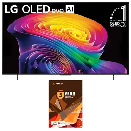 LG OLED evo AI  
WORLD'S No 1 OLED TV FOR 13 YEARS  
AMBER 5 YEAR PREMIUM PROTECTION PLAN