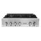 ZLINE - 36 in. Wide 6 Burner Legacy Gas Rangetop withPorcelain Cooktop in Stainless Steel (RT36) - Stainless steel-Front_Standard