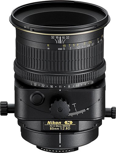PC-E Micro NIKKOR 85mm f/2.8D Medium-Telephoto Perspective-Control Lens for Select Nikon Cameras - Black-Front_Standard 