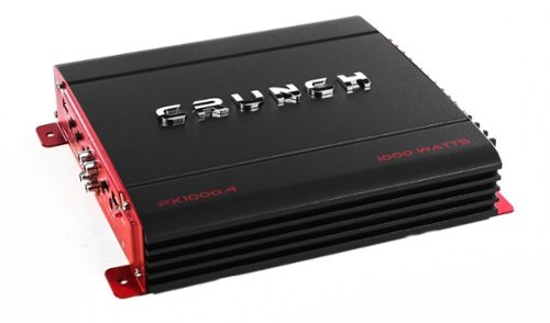 Crunch - PX-1000.4 4 Channel 1000 Watt Amp A/B Class Car Stereo Power Amplifier - Black-Front_Standard 