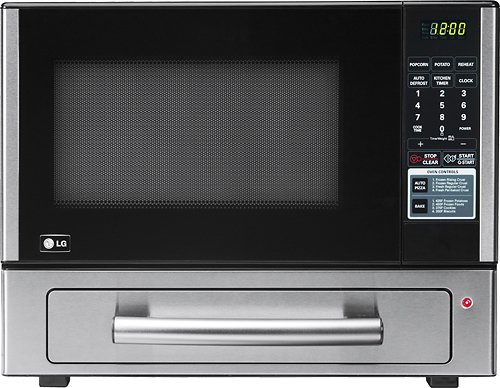  LG - 1.1 Cu. Ft. Mid-Size Microwave - Stainless-Steel
