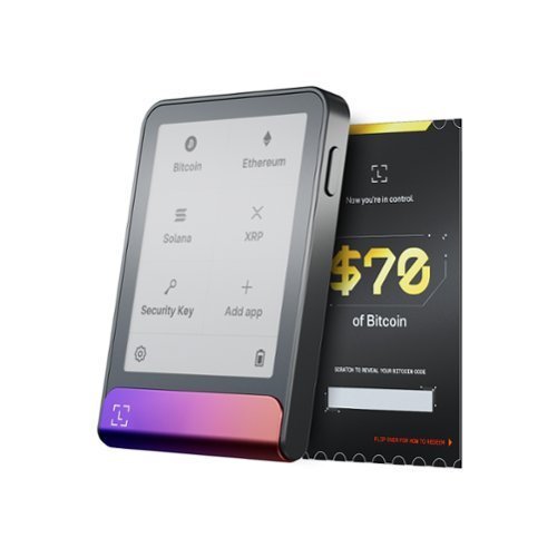Ledger - Flex Crypto Hardware Wallet with Recovery Key - Crimson Magenta-Front_Standard 