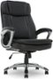 Serta - Fairbanks Bonded Leather Big and Tall Executive Office Chair - Black-Front_Standard 