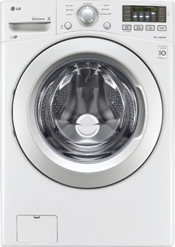  LG - 4.3 Cu. Ft. 7-Cycle Ultralarge Capacity High-Efficiency Front-Loading Washer - White