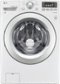 LG - 4.3 Cu. Ft. 7-Cycle Ultralarge Capacity High-Efficiency Front-Loading Washer - White-Front_Standard