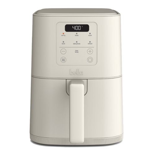 Bella - Fits-anywhere Kitchenware: 4-qt. Slim Air Fryer - Oatmilk