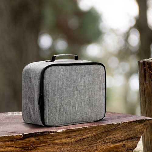 Aurzen BOOM 3 Projector Carrying Case, Portable with Accessory Pockets for Storage and Travel - Gray GLOBAL SHIPPING