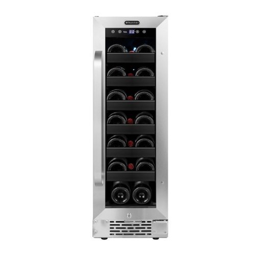 Whynter - BWR-208SB 12 inch Built-In 20 Bottle Undercounter Wine Refrigerator - Stainless Steel-Front_Standard 